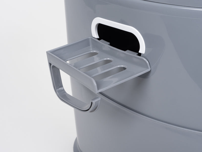 Toilette à seau séparable avec porte-papier hygiénique et fermeture en douceur