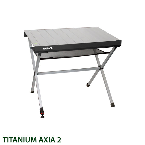 Table de camping TITANIUM AXIA 2 avec niveau à bulle intégré