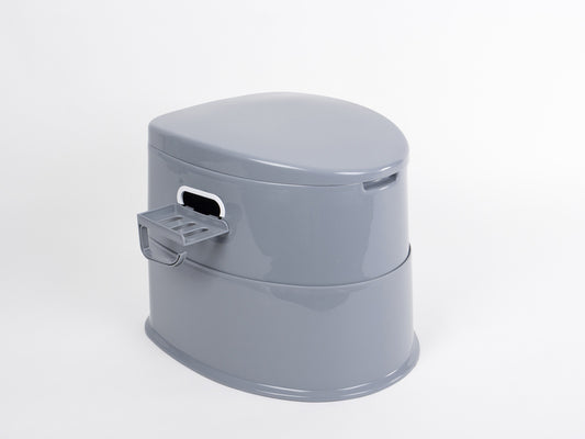 Toilette à seau séparable  avec porte-papier hygiénique et fermeture en douceur