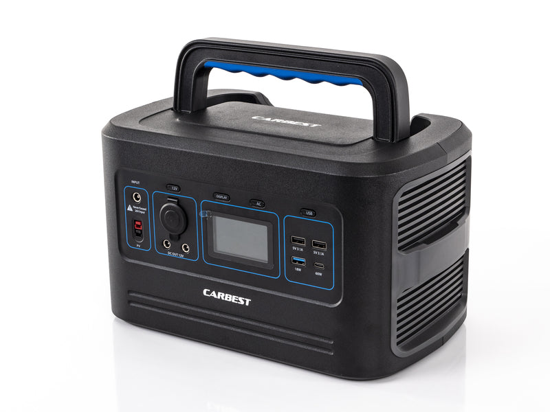 Batterie Nomad 500W LithPowerUnit 48, 32Ah-19.2V/48Ah-12.8V,   Batterie LiFePO4 32Ah / Onduleur 500W / Contrôleur solaire MPPT