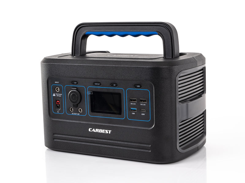 Batterie Nomad 500W LithPowerUnit 48, 32Ah-19.2V/48Ah-12.8V,   Batterie LiFePO4 32Ah / Onduleur 500W / Contrôleur solaire MPPT