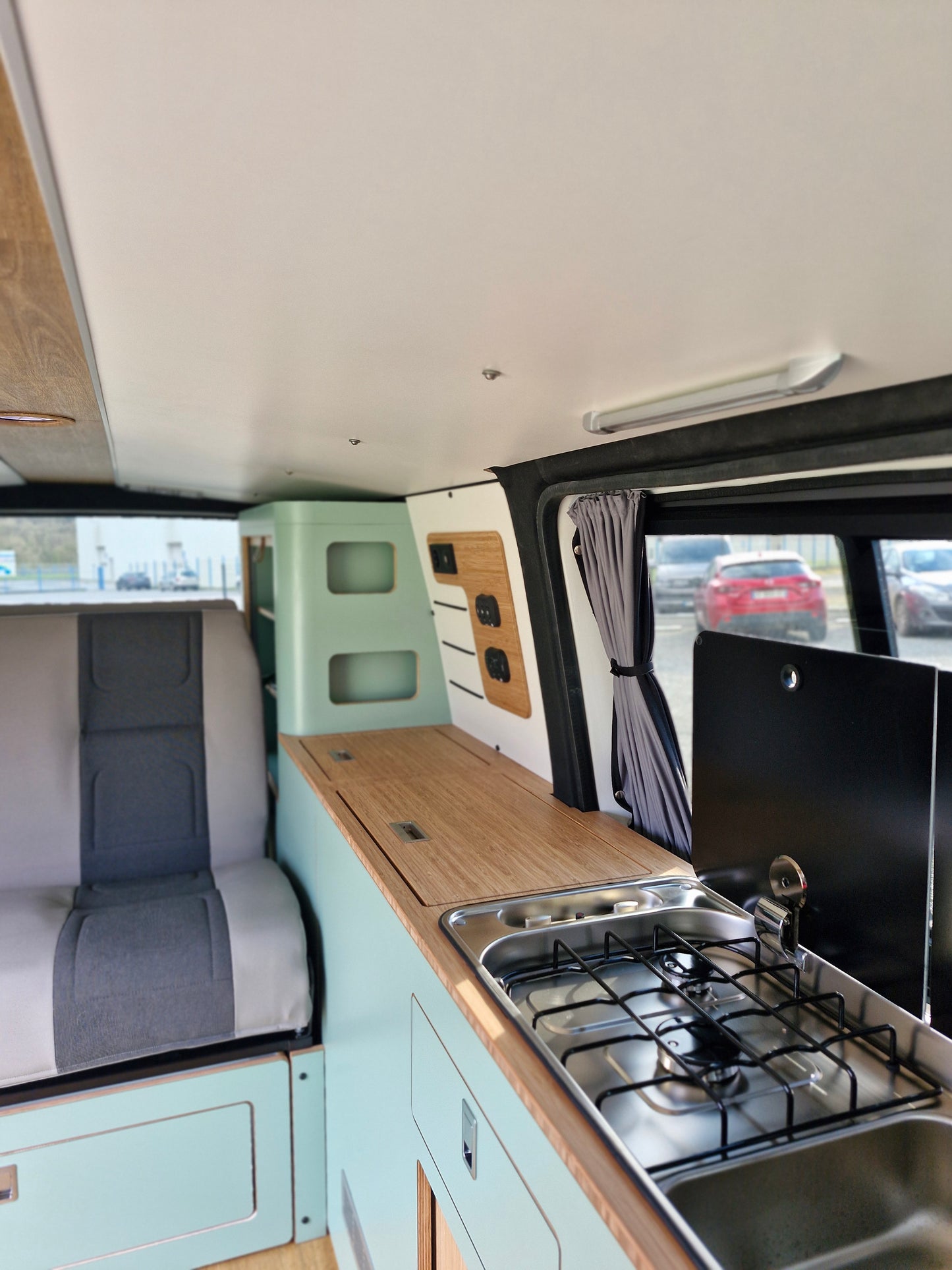 Meuble prêt à poser FORD CUSTOM LONG Noir mat extrême