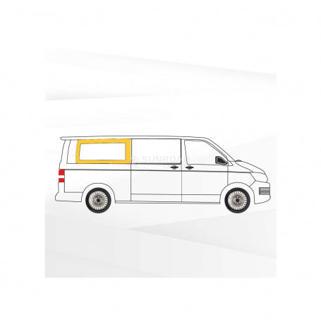 Vitre fixe rang 3 passager pour Peugeot expert (similaire) long