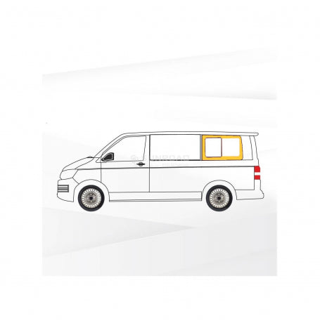 Vitre ouvrante rang 3 conducteur pour transporter T5/T6/T6.1 court